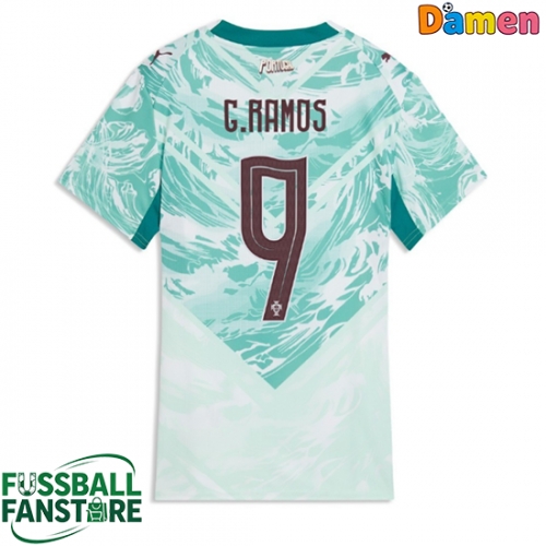 Portugal Goncalo Ramos #9 Replik Auswärtstrikot Damen WM 2026 Kurzarm